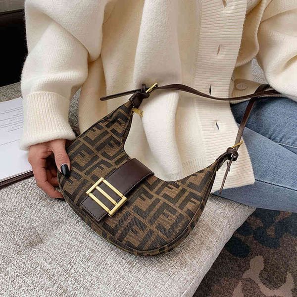 

purses new club bag printing texture retro underarm bag versatile one shoulder messenger bag