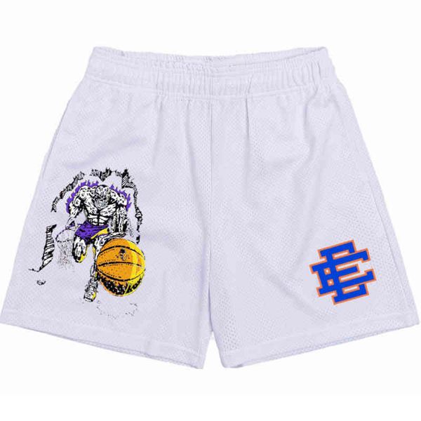 

men's fashion eric emanuel shorts brand ee classic basic new york city skyline luxury casual women men fitness sports pants workout mes, White;black