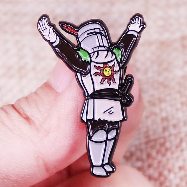 

soul series games praise the sun brooch badge backpack lapel pin accessories gifts, Blue