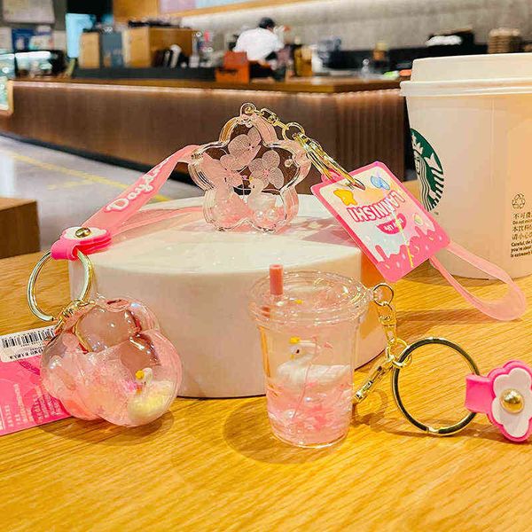 

personalized keychain genuine key chain pink exquisite female schoolbag pendant small gift exquisite accessory keychains keyrings, Slivery;golden