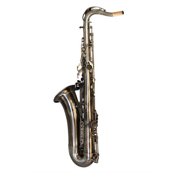 Yüksek Sınıf Antik Siyah Bronz Tenor Saksafon