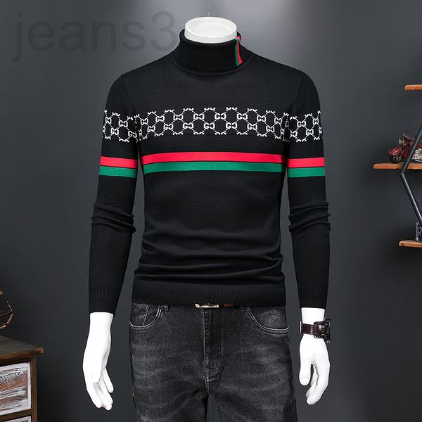 

men's sweaters designer new sweater reversible high neck 2021 winter fashion men's embroidered letter long sleeve 2e4n, White;black