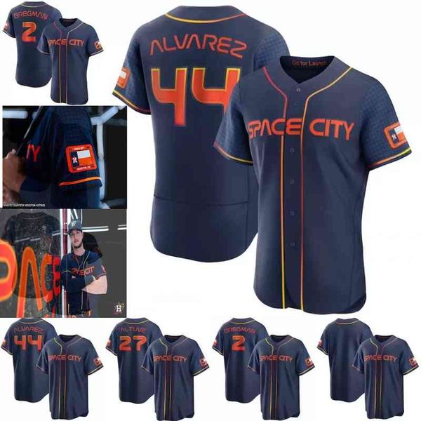 

44 yordan alvarez astros 2022 space city connect jersey 34 nolan ryan yuli gurriel jose altuve alex bregman biggio aledmys diaz reddick, Black
