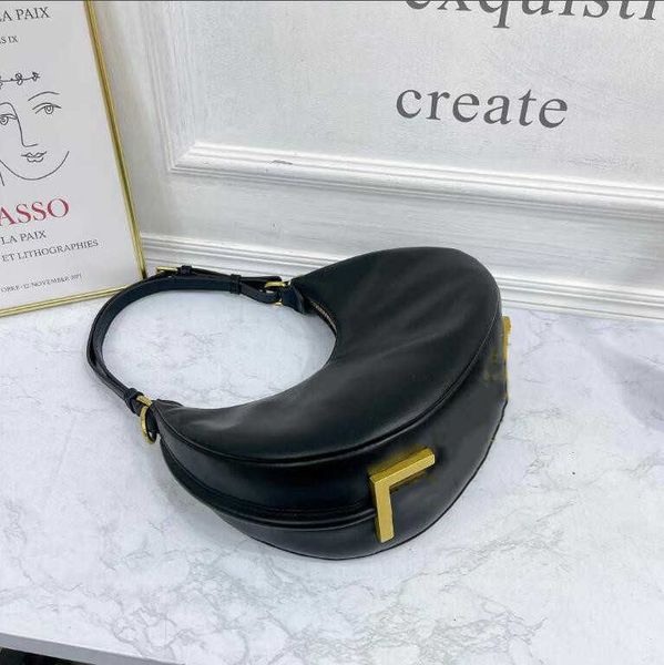 

small half-moon pu leather crossbody bags for women 2021 ladies luxury branded trending chain underarm shoulder handbags