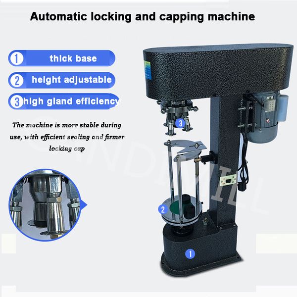 Automatische Verschlussmaschine für Mineralwasser, Getränke, Kunststoff, Glasflaschen, Aluminiumkappen, Schraubverschließgeräte