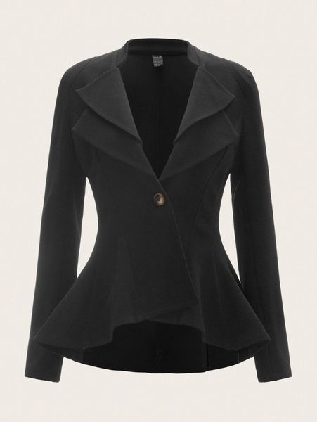 

single button skater blazer l9oo#, White
