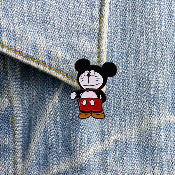 

japanese anime cute enamel pins brooch clothes backpack lapel badges fashion jewelry accessories for friends holiday gifts, Blue