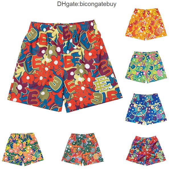 

eric emanuel ee basic shorts for men summer breathable men's gym fitness running mesh male print basketball 5ed5, White;black