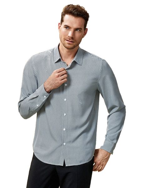 

men allover print shirt k80e#, White;black