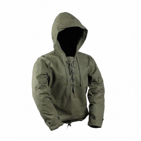 

men's jackets usn wet weather parka navy deck suit military mens hood cotton vintage coat for men 95hv#, Black;brown