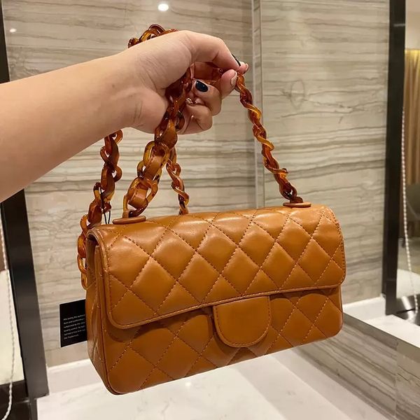 

ly classic flap bags matelasse acrylic chains crossbody shoulder calfskin large capacity womens designers outdoor sacoche multi pochette lux