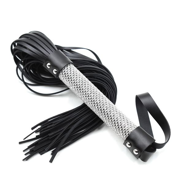 Diamond Whip BDSM 50cm Sexyy Oyuncaklar Yetişkin Oyun PU Deri Flört Seksi Oyuncak Maske Ürünleri Cosplay Queen Çift Rol-Oyun