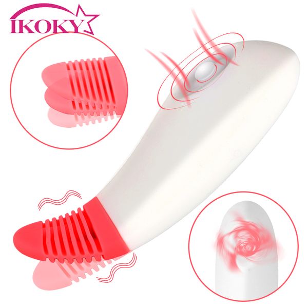 IKOKY Rattlesnake Tongue Licking Vibratore Giocattolo sexy per donna Donna Doppio uso Shock Dispositivo Clitoride Fagioli Negozio di stimolazione