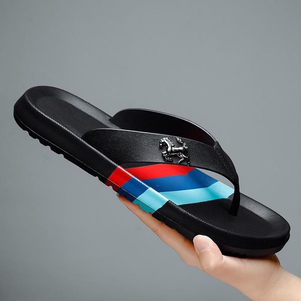 Hausschuhe Haus Männer Schuhe 2022 Sommer EVA Stretch Flip-flops Sandalen Flache Designer Schwarz Hause Für