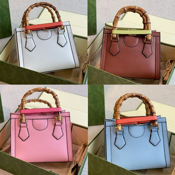 

latest styles designers diana bamboo handbags fashion square bag genuine leather ladies purses classic handbags pochette, Red;black