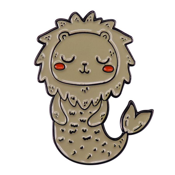 

merbabe mermaid enamel pin brooch great gift for love of music which is common to all merpeople, Blue