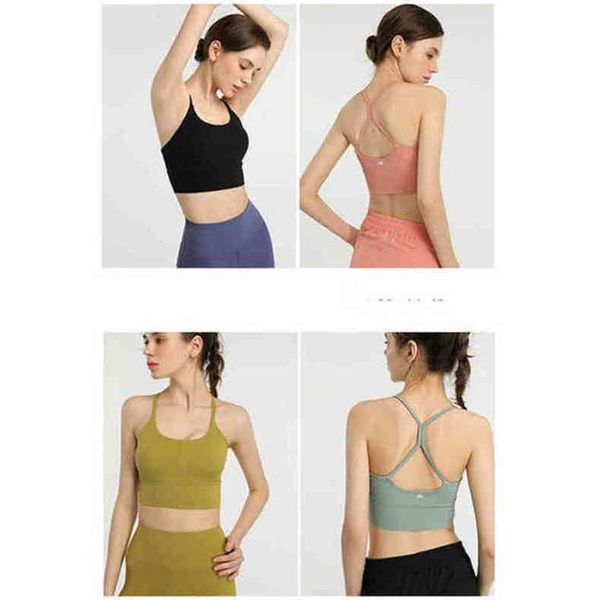 

bras lulu brand yoga suit female beautiful back running vest shockproof gathering quick drying bra lu-017 zup8, Red;black