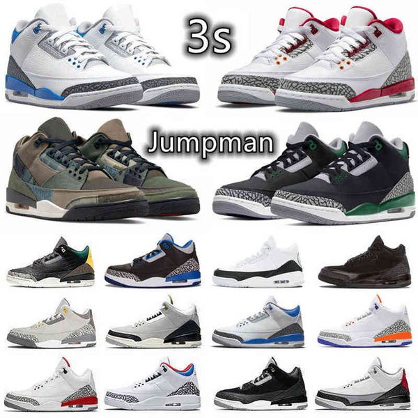 

3 mens jumpman 3s basketball shoes cardinal red pine green patchwork cement tinker varsity royal pure white infrared fragment cool grey