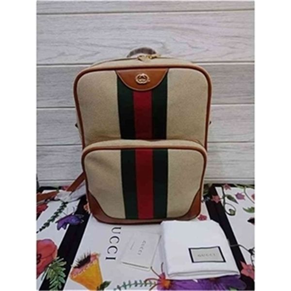 

designers beige canvas vintage backpack /real leather quality/ luxury bags
