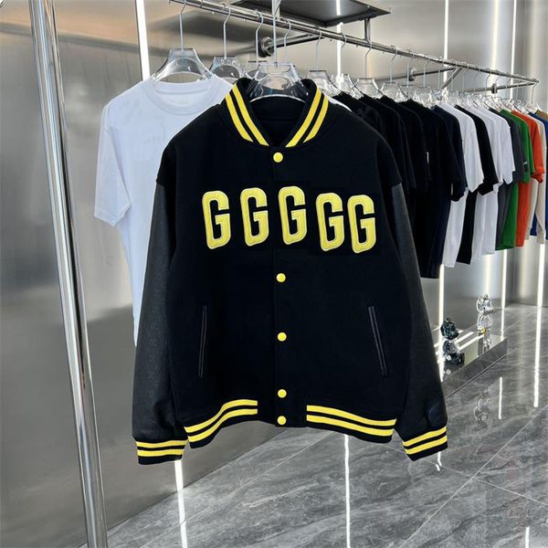 

men women designer jacket floral zipper embroidered letter jackets cloth jacquard fabric men fashion streetwear size s- 1025, Black