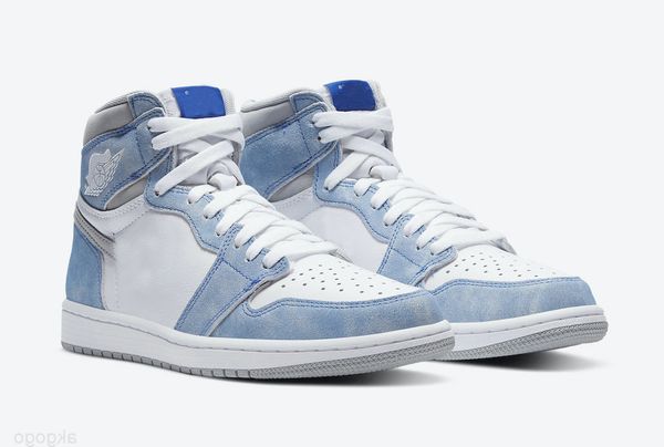 

shoes authentic 1 high og hyper royal trophy room 1s light smoke grey white man woman basketball sports sneakers original