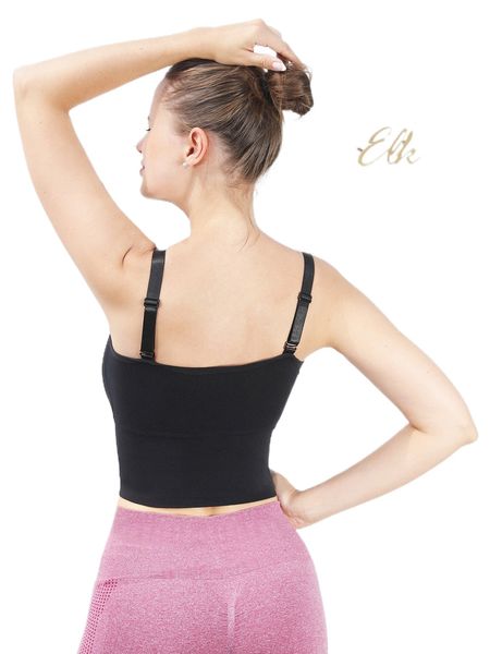 

solid crop sports bra 95tl#, Gray