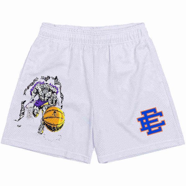 

eric emanuel ee basic short new york city skyline 2021 men's casual shorts fitness sports pants summer gym workout mesh, White;black