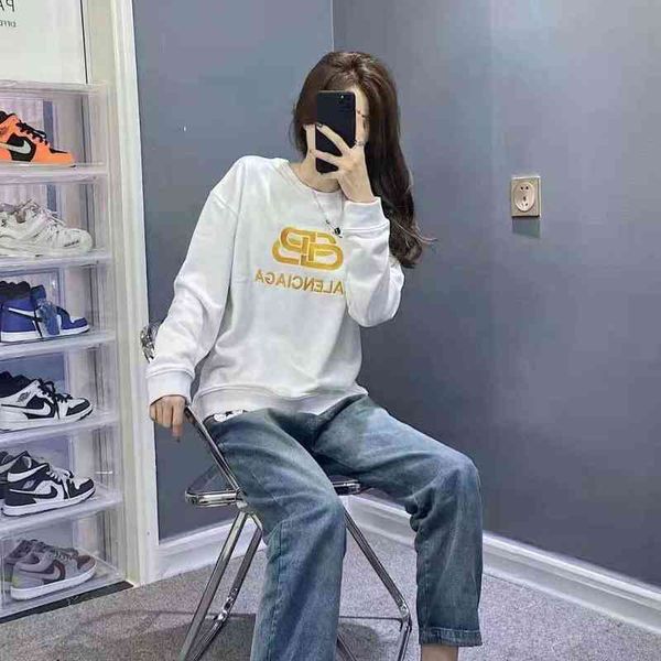 

li5q correct edition of paris fashion brand family loose men's and women's sweater trend same star, Black