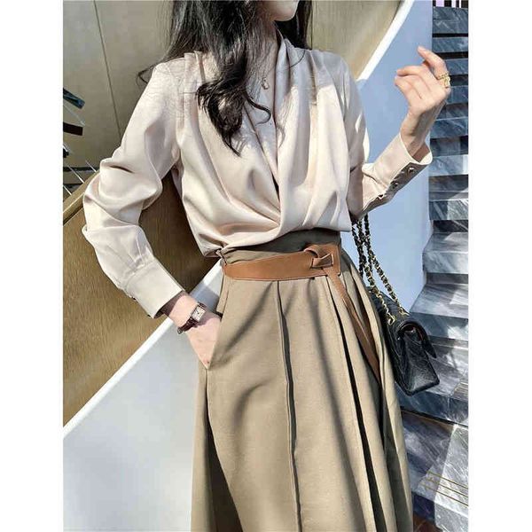 

two piece dress early autumn 2022 small fragrance goddess fan yujie celebrity chic professional skirt two-piece suit xwer, White
