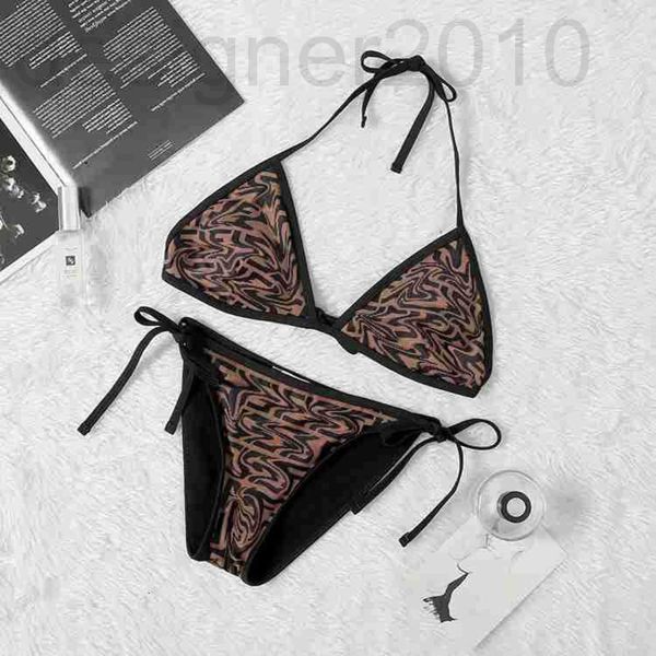 

casual dresses designer swimsuit fashion brand bikini women's letter print split bandage spring resort swimsuit ilxg, Black;gray