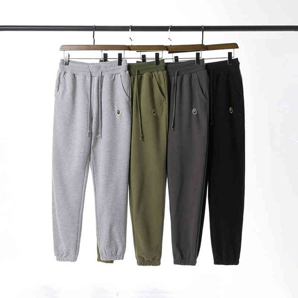 

men's shorts embroidered solid color casual pants men's terry thin leggings 2a0w, White;black