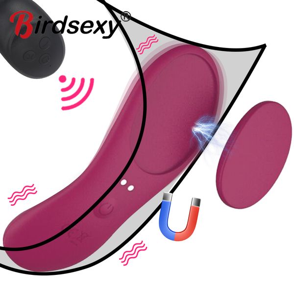 Mutandine sexy dei vibratori femminili del giocattolo che vibrano il vibratore di usura della farfalla del telecomando senza fili per i negozi erotici adulti