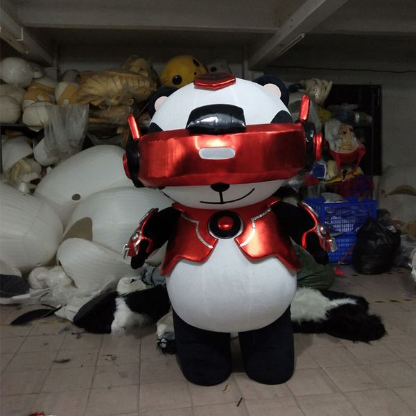 

mascot doll costume luminous inflatable panda costume fancy for carnival party costumes halloween costume pennywise suits party outfits, Red;yellow