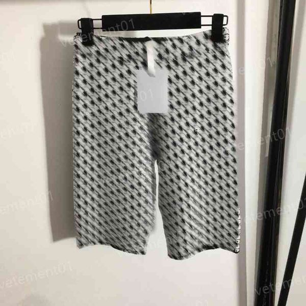 

designer womens pants fashion brand alphabet-print knitted stretch shorts track pants luxury women sweatpants, Black;white