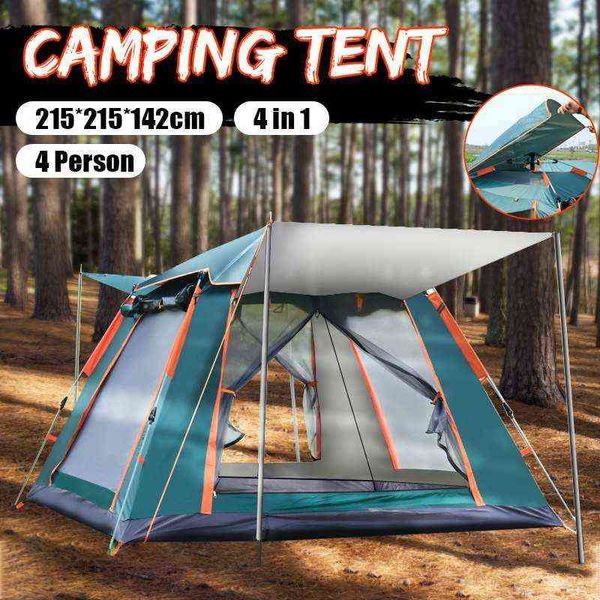 3-4 человека Автоматическая палатка на открытом воздухе для кемпинга палатка.