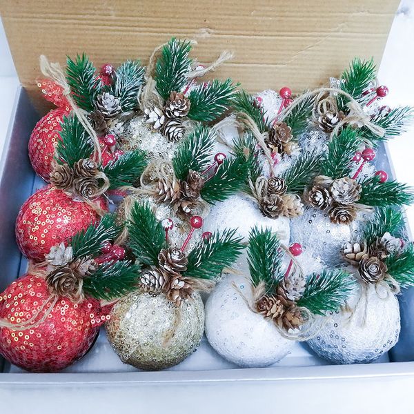 Xmas Party Hanging Ball Decoration Ball Bauble Christmas Xmas Tree Ball Kerst natale Festival Party Decoration Home Party Ornam 201027
