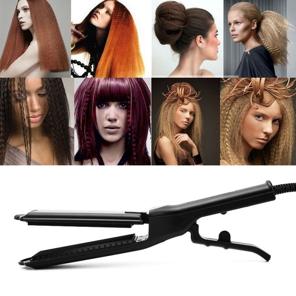 

corrugated curling iron for hair ceramic hair curler waver styler crimping hair iron tongs professional corrugation volume