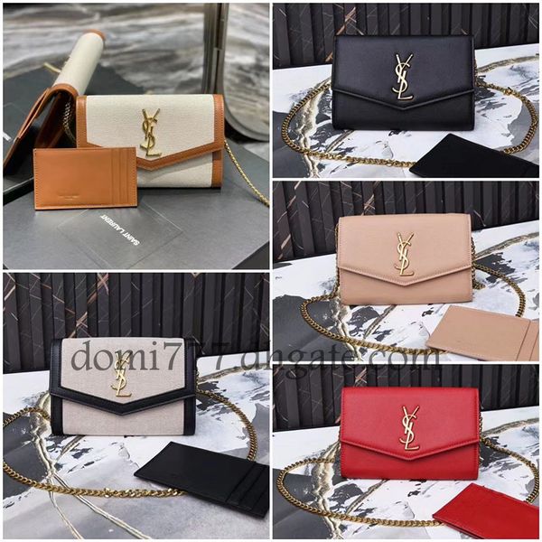 

5Styles DUPE Y-S-L Fashion Mini Chain Bag WOC Women's Shoulder Bags Purse Wallet 19x12x4cm, Style #1