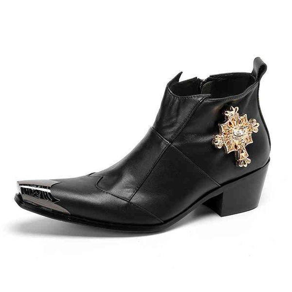 

boots leather shoes men's bullock english style suit thick bottom increased black casual business wedding bridegroom