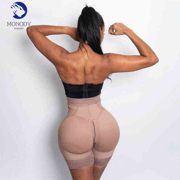 Roupa interior das mulheres pós-parto de alta compressão BBL bbl bbl lifter pads pads shapers shorts shapewear skims fajas colombianas cinta y220411