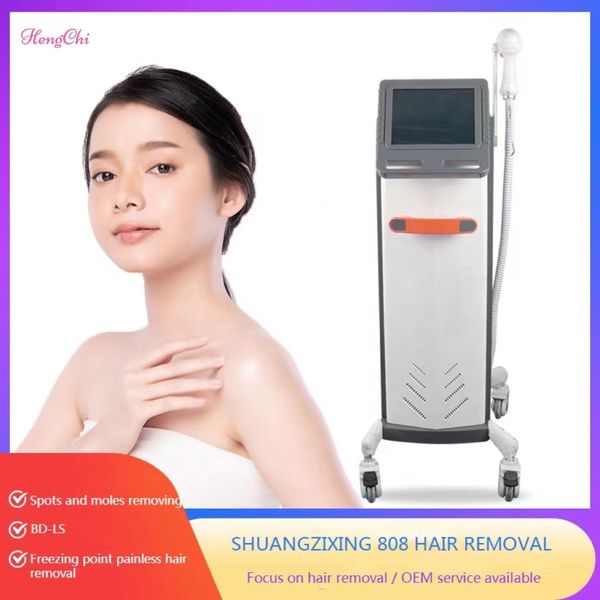 

painless 810nm diode laser-hair removal ice point beauty machine permanent with ce, Black