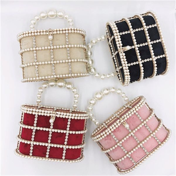 

luxury box women handbags fashion pear crystal flap shoulder ladies mini tote female crossbody bags 220620