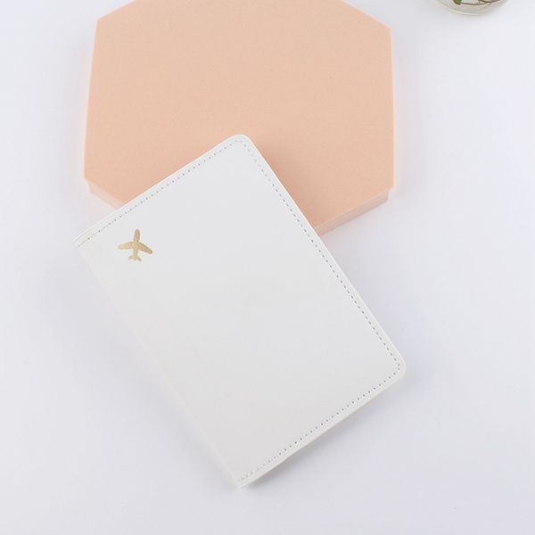 

10pcs card holders travel small plane prints passport cover mix color, Brown;gray