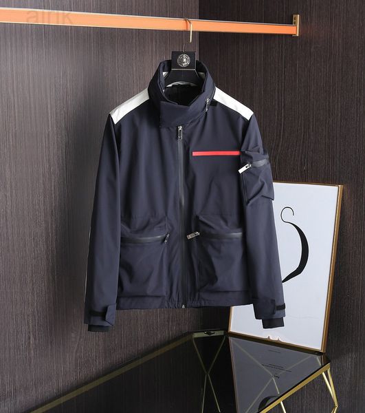 

american style retro mens jacket fashion luxury hoodies men coat full printed letter barrage silver long section imported design 2xl, Black;brown