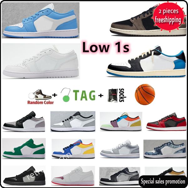 

2022 low basketball shoes jumpman 1s unc reverse bred sneakers university blue royal toe black light smoke grey men women chaussures