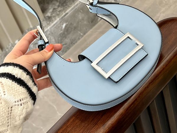 

leather mini bags half moon axillary bag women shoulder party package luxurys designers croissant handbag