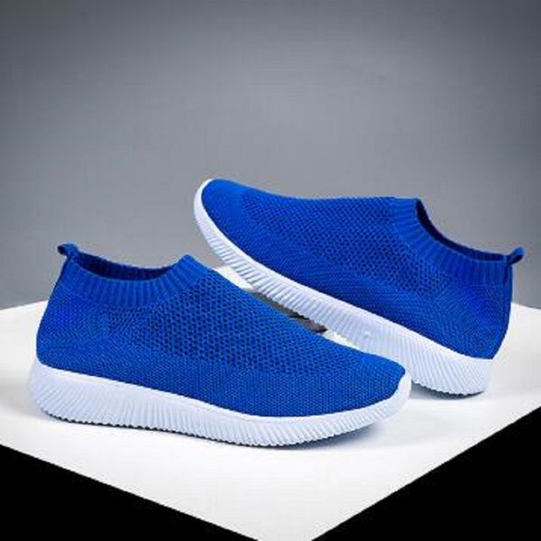 

woman women sport running shoes rimocy shoe breathable mesh platform sneaker women slip on soft ladies woman knit shoes flats trainers