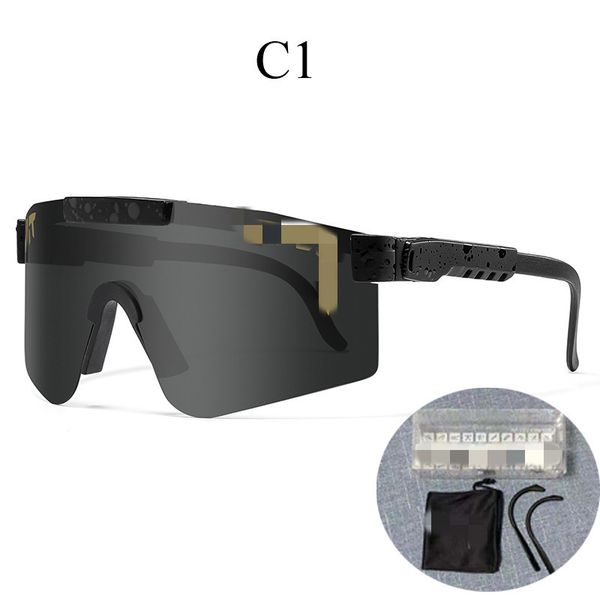

2022 new polarized sunglasses outdoor sports goggles cycling glasses pi t vip er, White;black