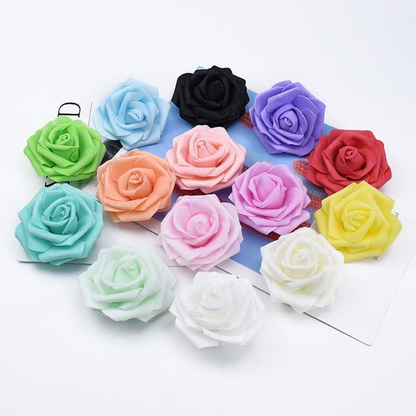 Dekoratif Çiçek Çelenkleri 5/10/20pieces 7cm köpük oyuncak ayı güller diy hediyeler kutusu düğün otomobil ev dekoru gelin aksesuarları arız