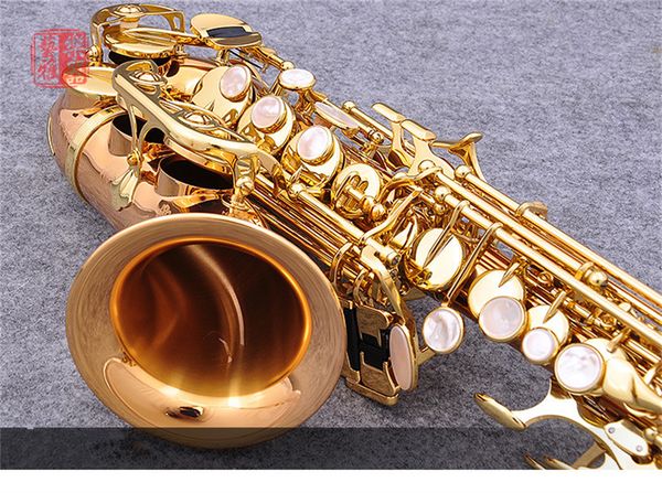 

soprano saxophone sc-9937 nickel straight b flat sax musical with hard boxs